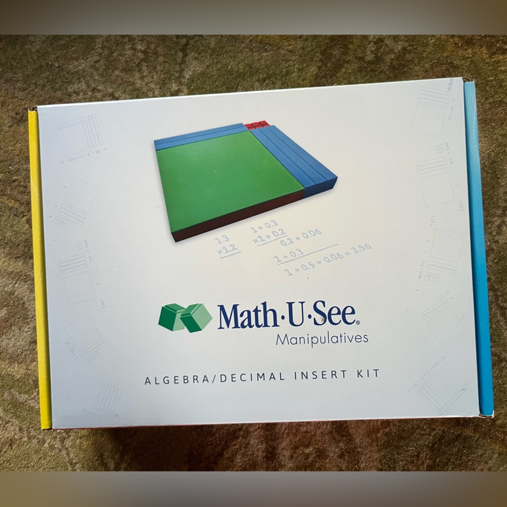 Math U See Algebra/Decimal Insert Kit.  (Part of 3/$20 DISCOUNT SALE)